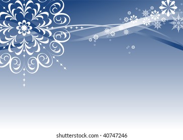 Snowflakes Christmas Background