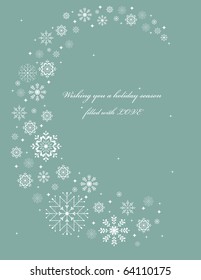 Snowflakes christmas background