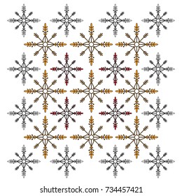 Snowflakes christmas background