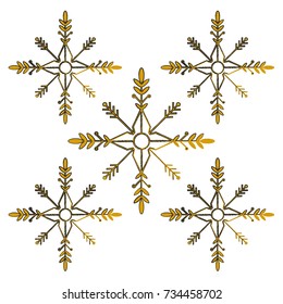 Snowflakes christmas background