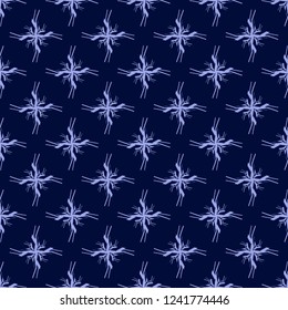 Snowflakes. Christmas background. Abstract cloth fashion seamless graphic