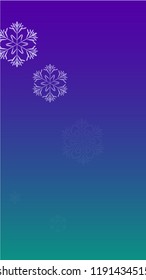 Snowflakes Christmas Background. Element of Design with Snow for a Postcard, Invitation Card, Banner, Flyer.  Vector Falling Snowflakes on a Blue Background
