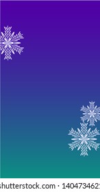 Snowflakes Christmas Background. Element of Design with Snow for a Postcard, Invitation Card, Banner, Flyer.  Vector Falling Snowflakes on a Blue Background
