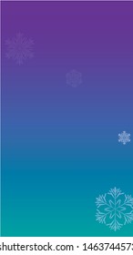 Snowflakes Christmas Background. Element of Design with Snow for a Postcard, Invitation Card, Banner, Flyer.  Vector Falling Snowflakes on a Blue Background
