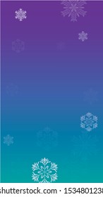 Snowflakes Christmas Background. Element of Design with Snow for a Postcard, Invitation Card, Banner, Flyer.  Vector Falling Snowflakes on a Blue Background
