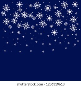 snowflakes, Christmas background, vector