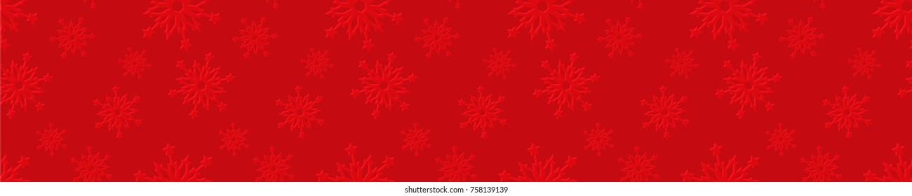 Snowflakes christmas border. Vector for design