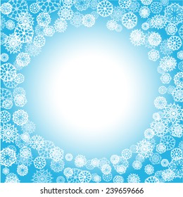 snowflakes. christmas card. background