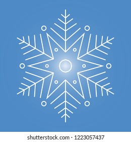 Snowflakes. Christmas design.