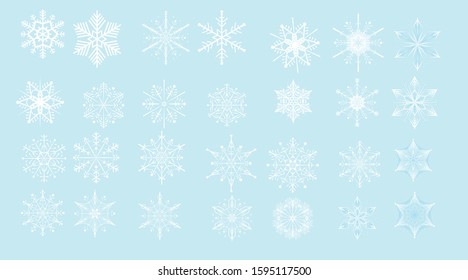 snowflakes. Christmas and Happy New Year