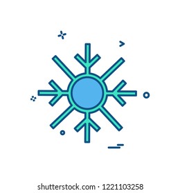 SnowFlakes Christmas icon design vector