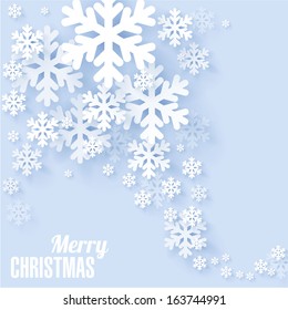 Snowflakes. Christmas and new year vector design.