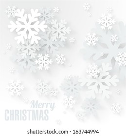 Snowflakes. Christmas and new year vector design.