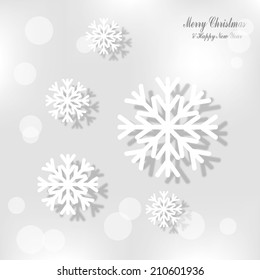 Snowflakes. Christmas and new year vector design