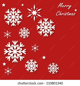 Snowflakes. Christmas and new year vector design.