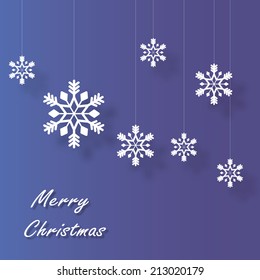 Snowflakes. Christmas and new year vector design.