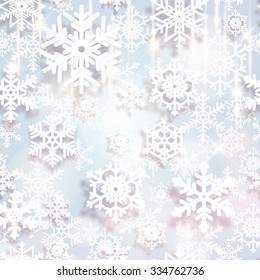 Snowflakes. Christmas and new year vector background