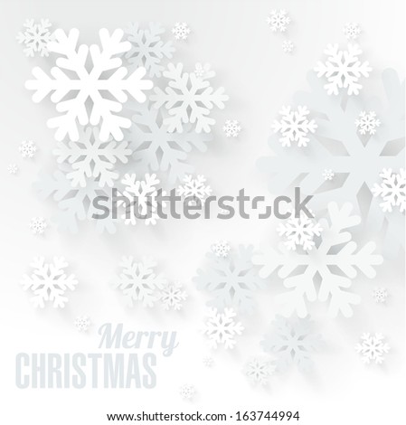 Snowflakes. Christmas and new year vector design.