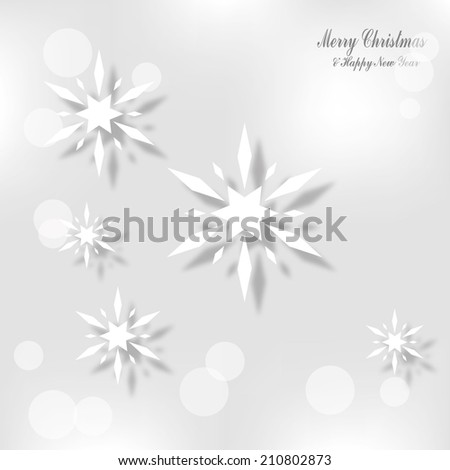Snowflakes. Christmas and new year vector design
