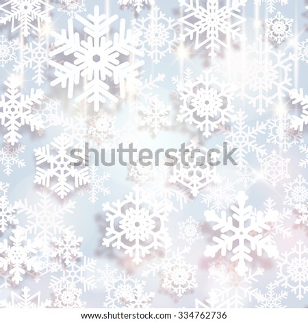 Snowflakes. Christmas and new year vector background