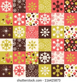 Snowflakes Christmas pattern