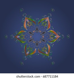 Snowflakes. Christmas pattern with snowflakes abstract background. Holiday design for Christmas and New Year fashion prints. Background. Vector illustration.