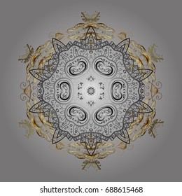Snowflakes. Christmas pattern with snowflakes abstract background. Holiday design for Christmas and New Year fashion prints. Background. Vector illustration.