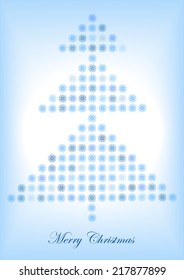 snowflakes christmas tree