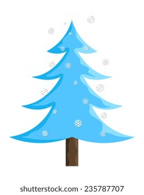 Snowflakes Christmas Tree Design