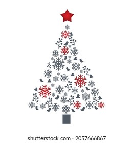 
Snowflakes Christmas tree. this is high resolution vector files.