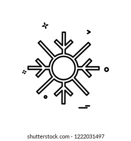 SnowFlakes Chritstmas icon design vector