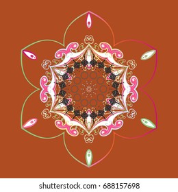 Snowflakes collection. Fine winter ornament. Vector illustration. Isolated of vector snowflakes.