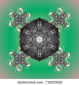 Snowflakes collection. Fine winter ornament. Vector illustration. Isolated of vector snowflakes.