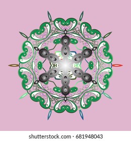 Snowflakes collection. Vector illustration. Isolated of vector snowflakes. Fine winter ornament.