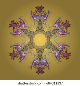 Snowflakes collection. Vector illustration. Isolated of vector snowflakes. Fine winter ornament.