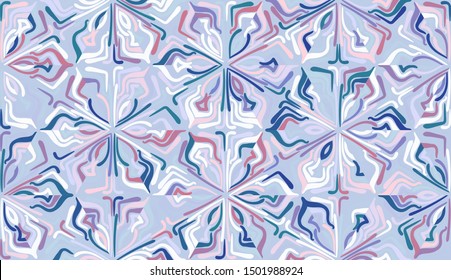 Snowflakes consisting of colorful elements. Seamless pattern. Motley texture. Chaos of colors.