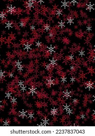 
Snowflakes in Dark Red wallpaper Pattern use for background, print, banner, online package, product.