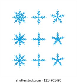 snowflakes decoration wallpaper vector