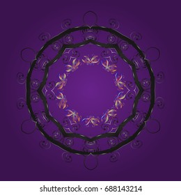 Snowflakes design. Retro style texture, pattern and abstract winter elements. 