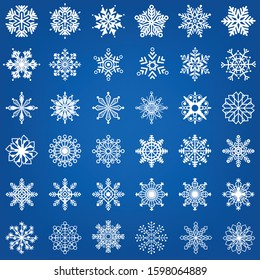 Snowflakes design for winter. Christmas design background vector. New Year. Winter snowflakes. Vector illustration