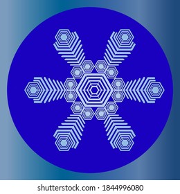 Snowflakes design for winter. Christmas design background vector. New Year. Winter snowflakes. Vector illustration
