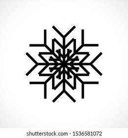Snowflakes of different shapes. Vector illustration.  Inscription hello winter. Snowy background. Doodle. Artline. . design for christmas wrapping, textile, paper EPS 10