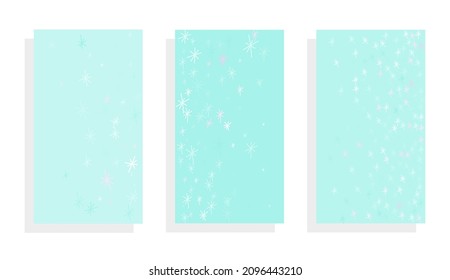 snowflakes drawing cover design vector collection