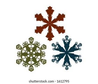 Snowflakes. Every snowflake is unique.