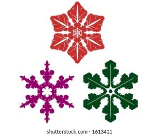 Snowflakes. Every snowflake is unique.