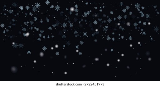 Flocos de neve caindo decoração fundo eps10.