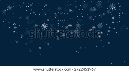 Snowflakes falling decoration background eps10.
