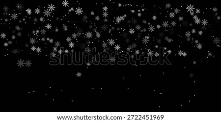Snowflakes falling decoration background eps10.