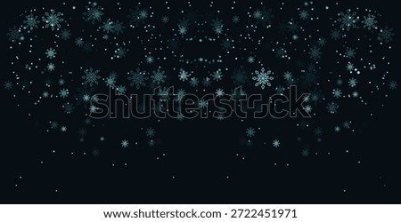 Snowflakes falling decoration background eps10.