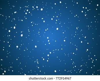 Snowflakes falling on blue attract attention gradient background vector illustration